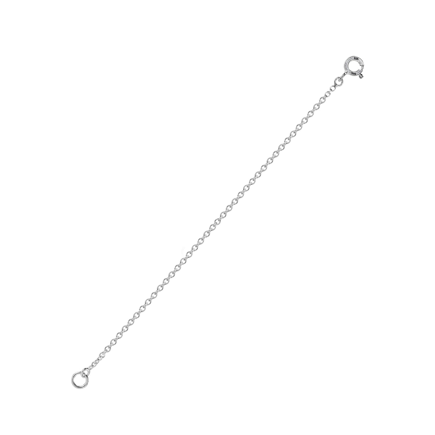 925 Sterling Silver 1.2MM-Extender Chain - 1" to 6" Inch Super Thin & Strong With 5MM End Ring …