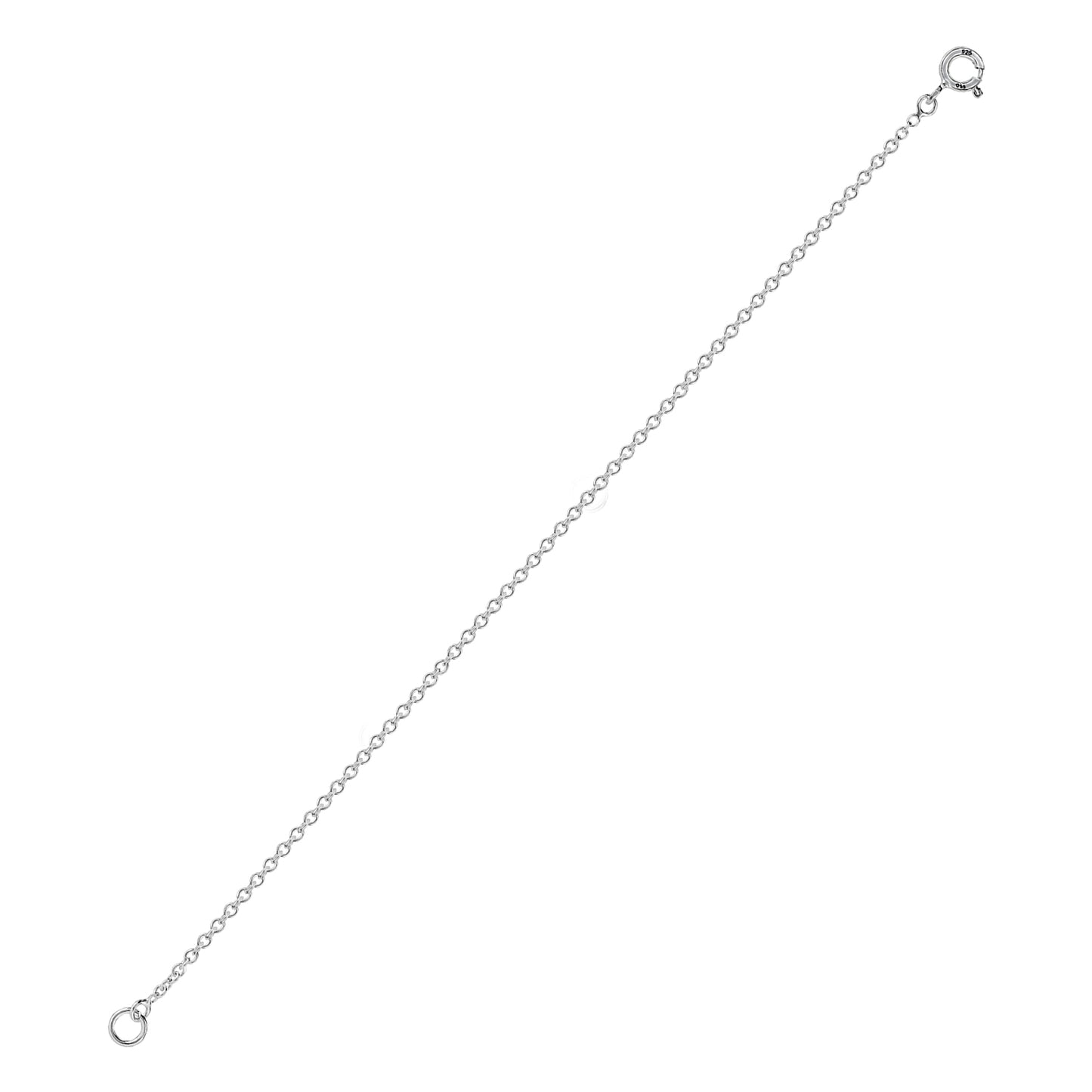 925 Sterling Silver 1.2MM-Extender Chain - 1" to 6" Inch Super Thin & Strong With 5MM End Ring …