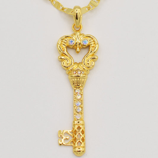 Aurora Borealis Crystal Key