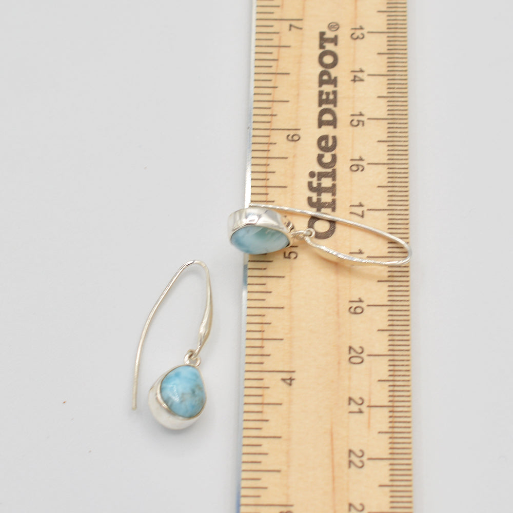 Larimar Sterling Silver Ring - size 9