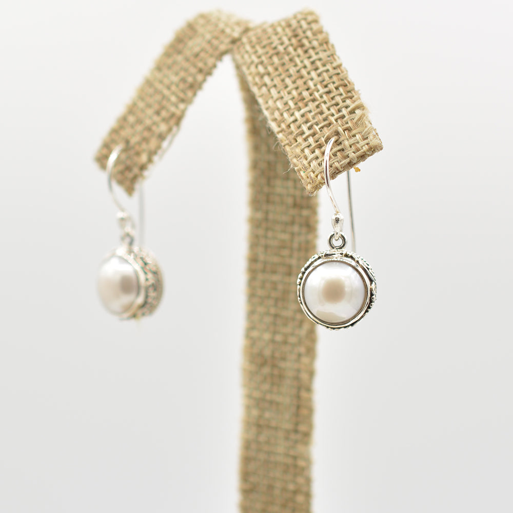 Sterling Silver Fresh Water Earrings