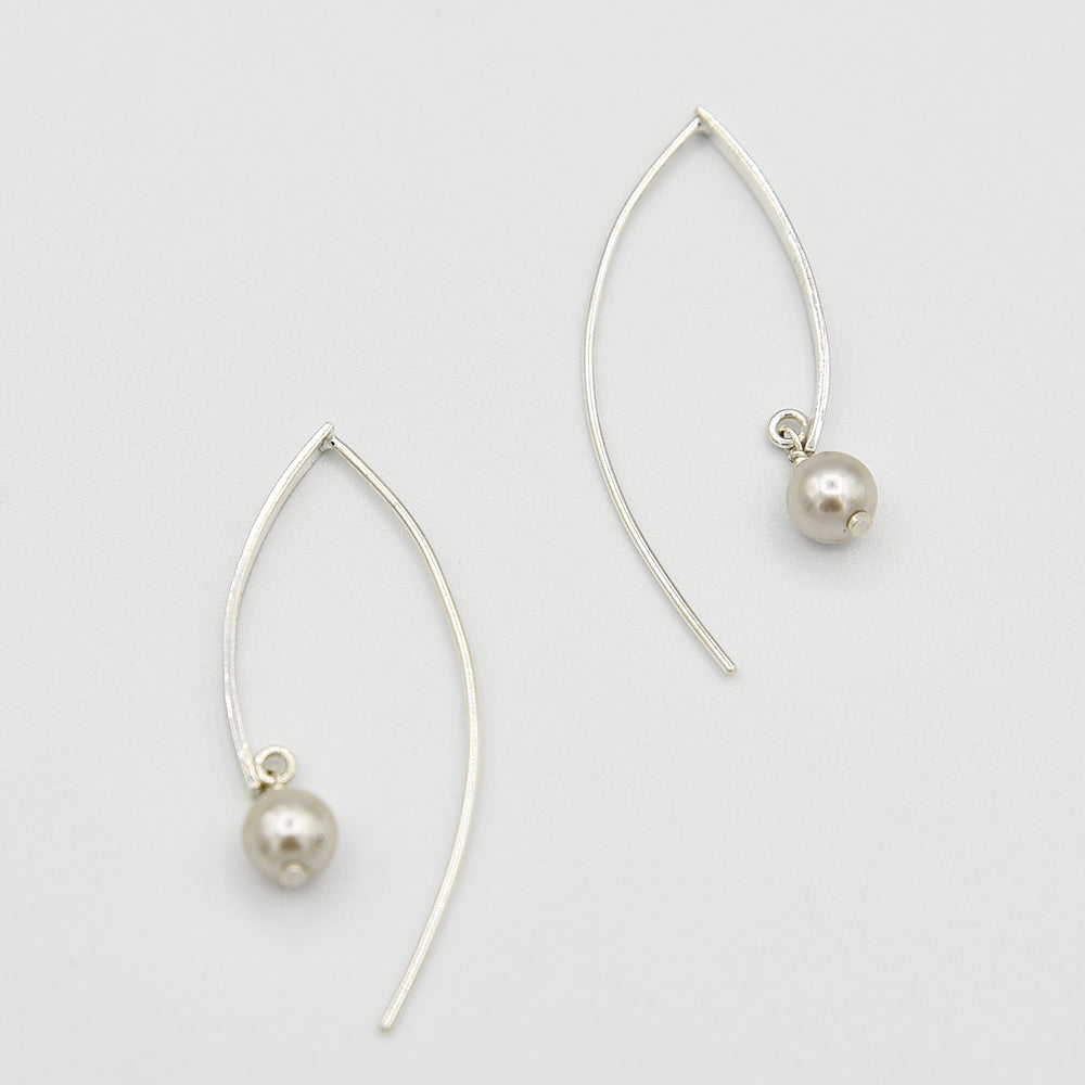 Fresh Water Pearl Sterling Silver Earrings