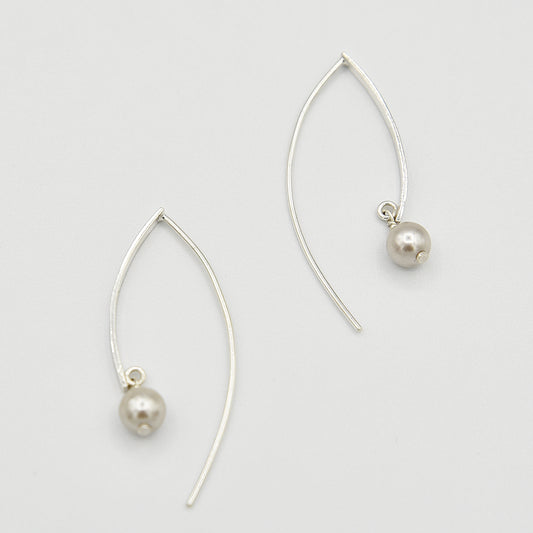 Fresh Water Pearl Sterling Silver Earrings