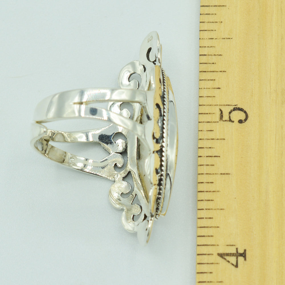 Mother of Pearl Sterling Silver Ring