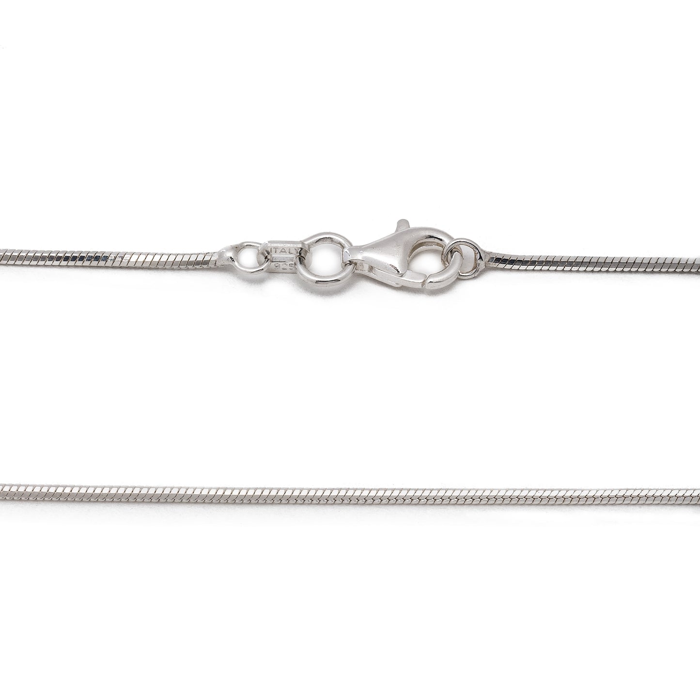 1MM MAGIC Sterling Silver 8 Sided Snake Chain with Lobster Claw Clasp 16"-30"