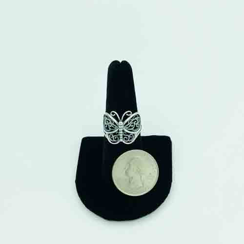 Sterling Silver Butterfly Ring