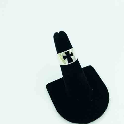 Sterling Silver Open Cross Ring