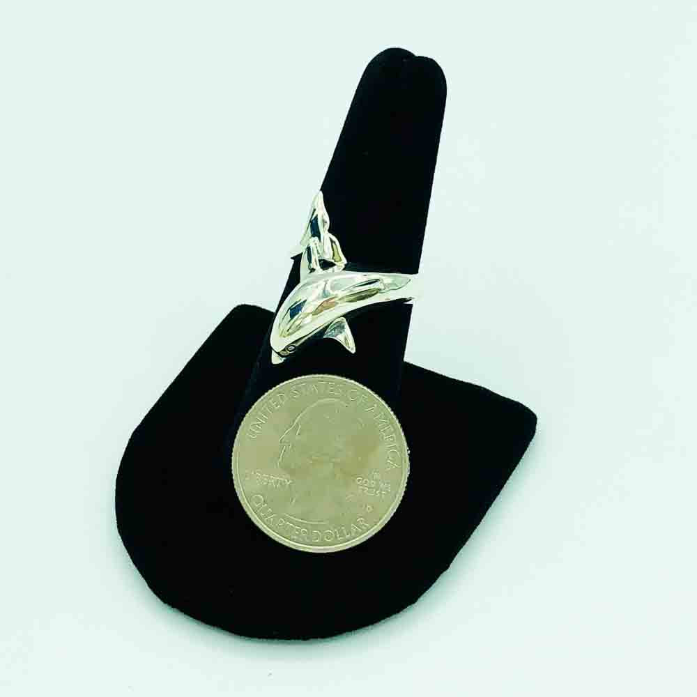 Sterling Silver Dolphin Ring