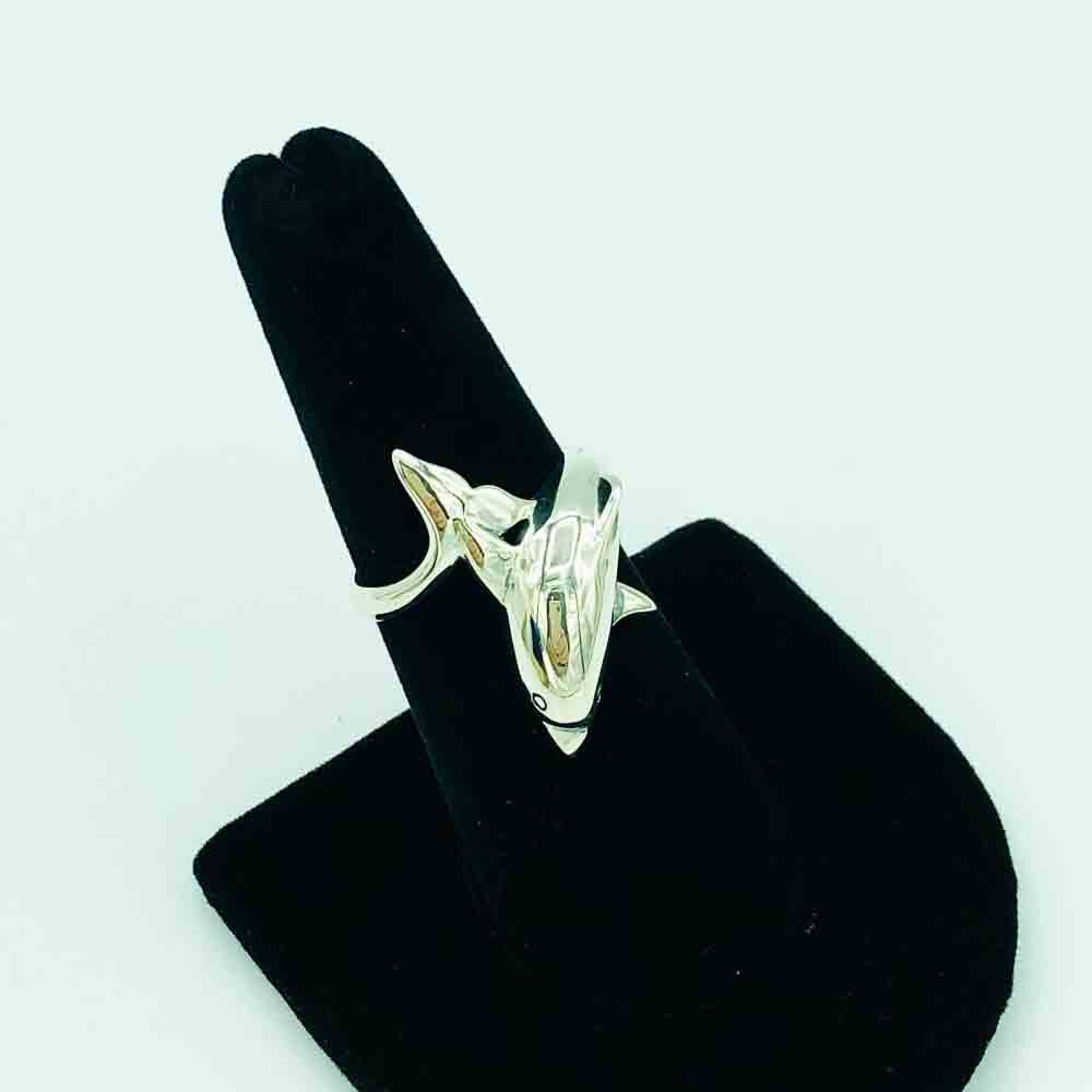 Sterling Silver Dolphin Ring