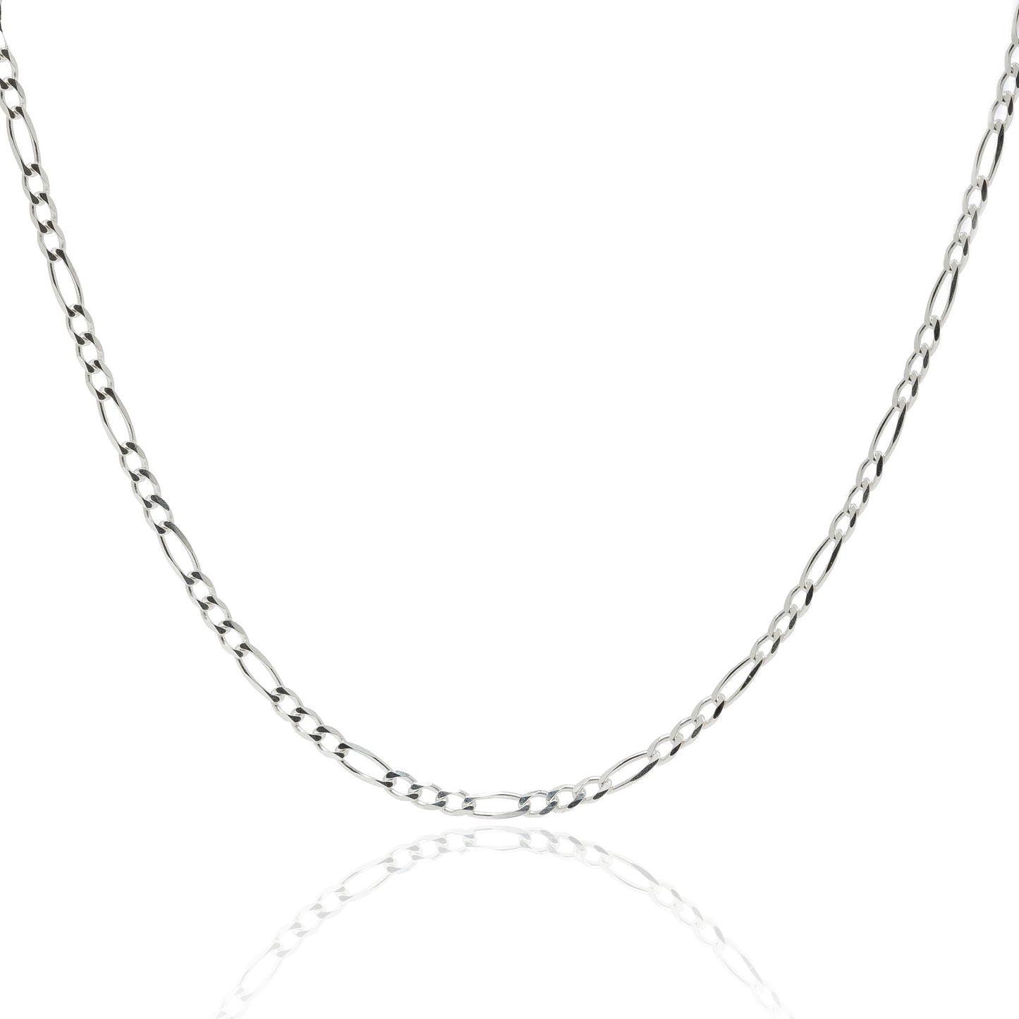 3MM Sterling Silver Figaro Chain For Men and Women