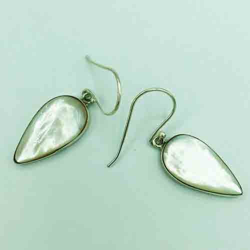 Mother Of Pearl and Sterling Silver Earrings