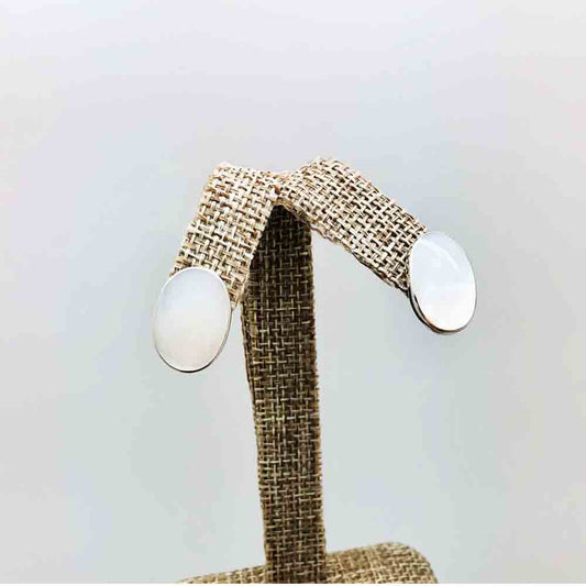 Mother of Pearl and Sterling Silver Earrings