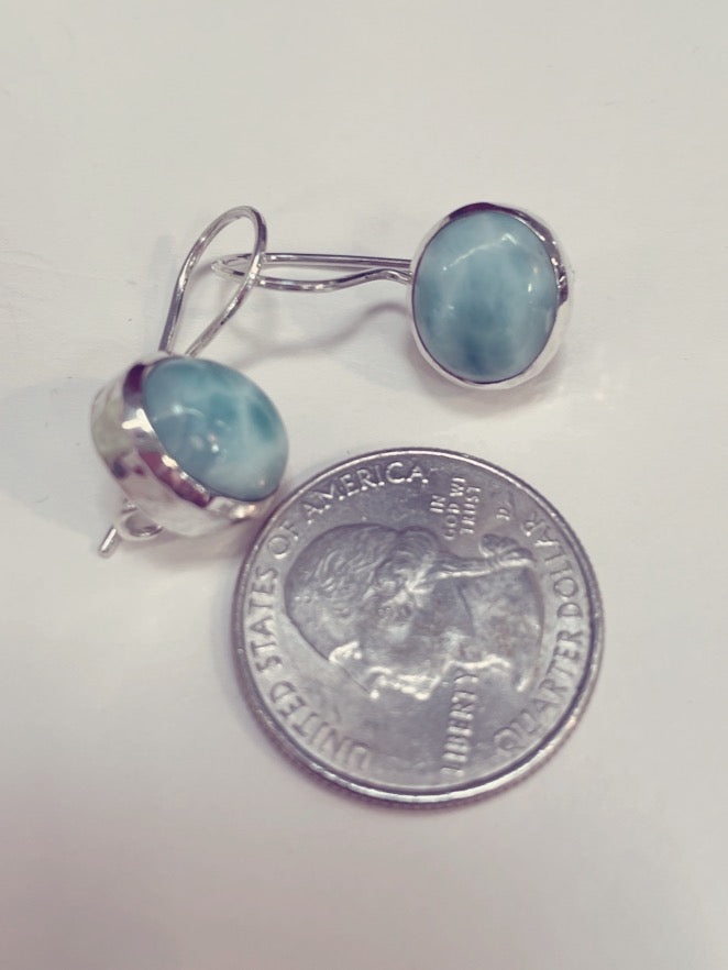Larimar Sterling Silver earrings
