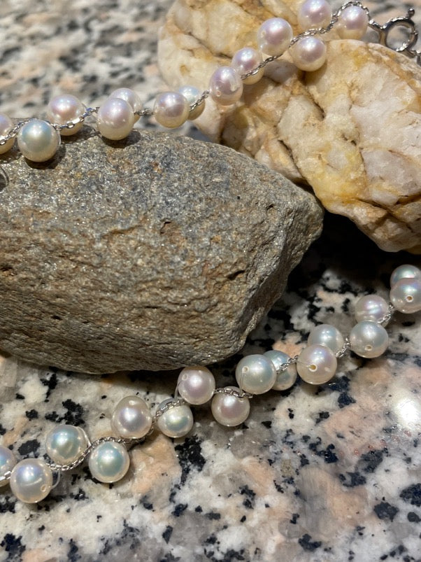 Freshwater Pearl Necklace 17" with 1" extender