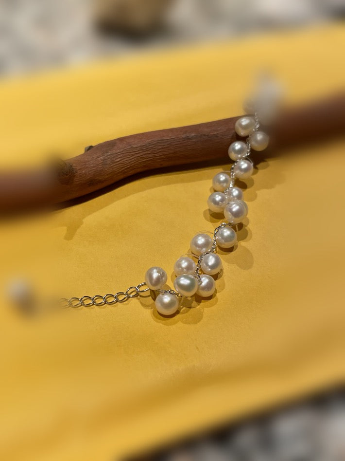 Freshwater Pearl Bracelet 7" with 1" extender