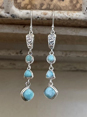 Larimar Sterling Silver Pendant