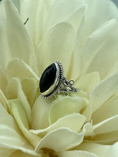 Onyx Sterling Silver Ring