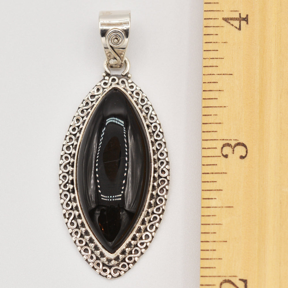 Onyx Sterling Silver Pendant