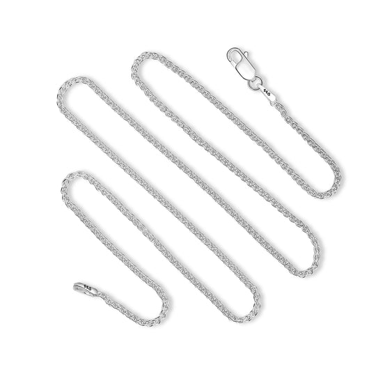 925 Sterling Silver Wheat Chain 1.3MM or 2MM Lobster Claw Clasp 16-30", Very strong chain. Great for pendants. 16", 18", 20", 22", 24", 30". Guaranteed.