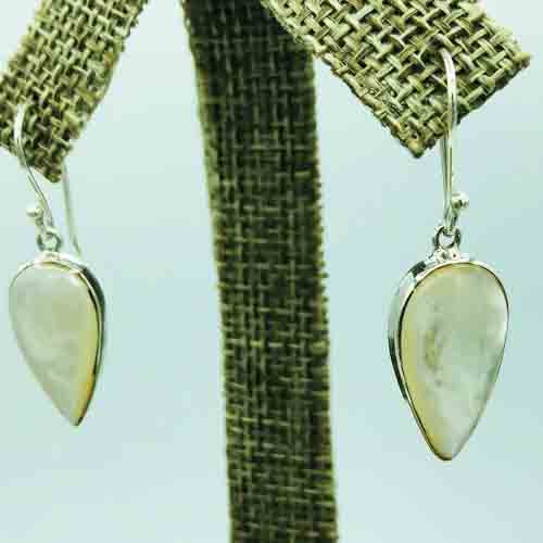 Mother Of Pearl and Sterling Silver Earrings