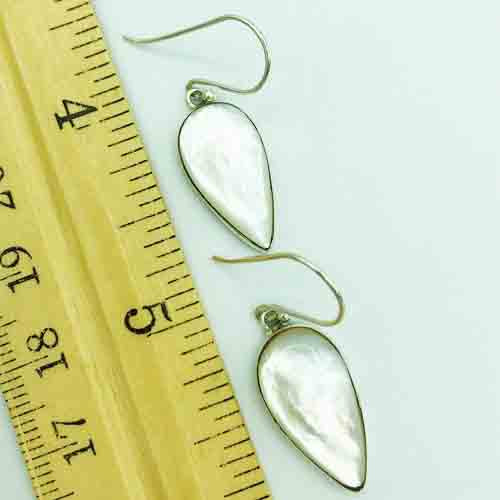 Mother Of Pearl and Sterling Silver Earrings